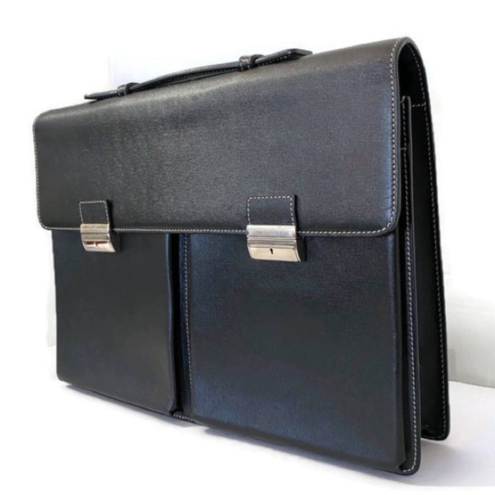 CANALI Saffiano Leather Briefcase